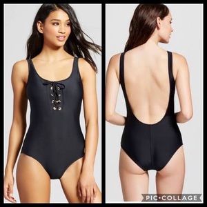 Women's Lace-Up One Piece - Mossimo